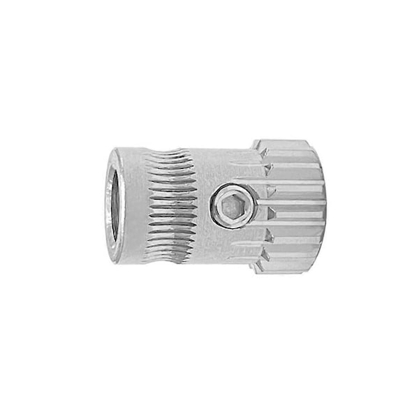 Dual Drive Gear Rustfrit Stål Opgraderings Feed Gear Ekstruder Kit til 3D Printer Dele Rustfrit Stål