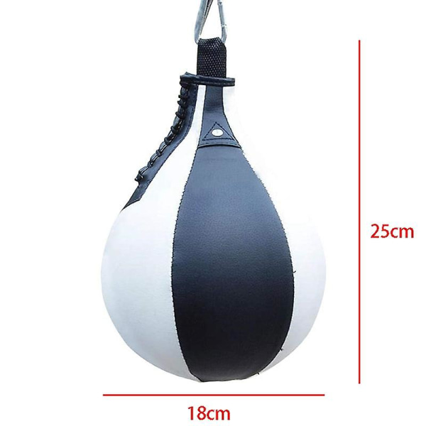 Boks Speed Ball Pæreformet PU Speed Bag Boks Punching Bag Svingbar Speedball Træning Fitness