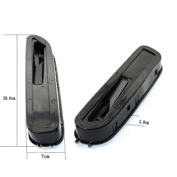 2 stk. Side Skjerm Luftstrøm Ventil Grill Slitesterk Enkel Installering ABS Side Luftstrøm Ventil Erstatning for BMW 5-serie E39 E60 M5 1991-2010