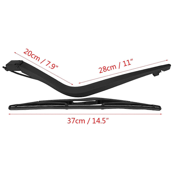 Bakre Vindrutetorkararm & Blad Set för Freelander MK1 1997-2007