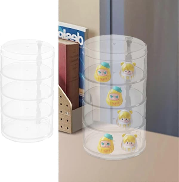 Akryl Rack, Display Rack, Transparent Holder, 1 Sett Displaystativ Akryl