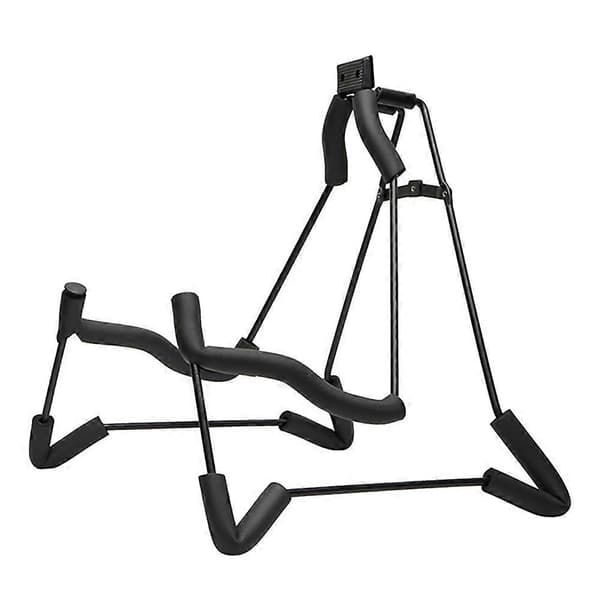 Gitarrstativ Vikbart Universal A-Ram Stativ Gitarr Tripod Justerbar för Alla Gitarer Akustisk Clas