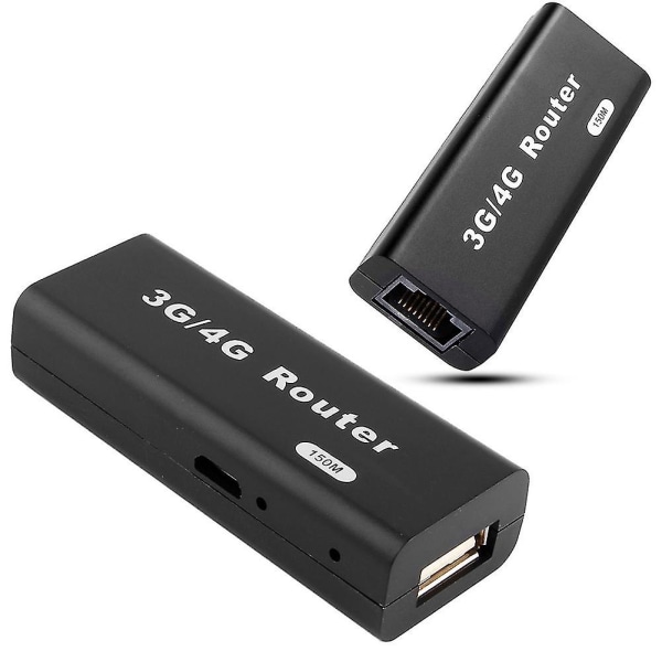 Mini 3g/4g Wifi Router Rj45 USB trådlösa routrar Bärbar router 2412-2483mhz Externt gränssnitt Wi