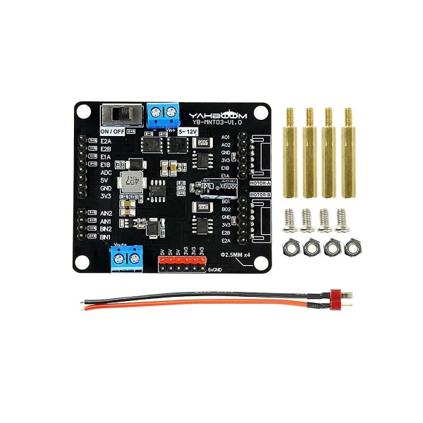 T8236 Dobbeltkanals DC-Motordrevmodul Robotbil Elektronisk Designkonkurrence Dedikeret Modul W