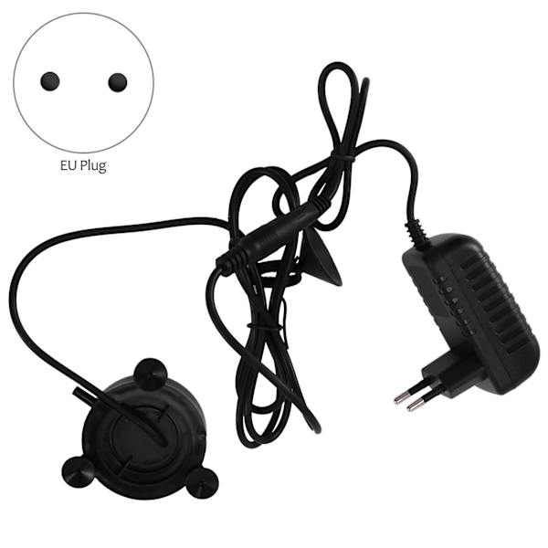 Led Akvarium Luftboble Lys Fisktank Luftgardin Boble Sten Disk med 6 Farveskiftende Leds(Eu Stik)