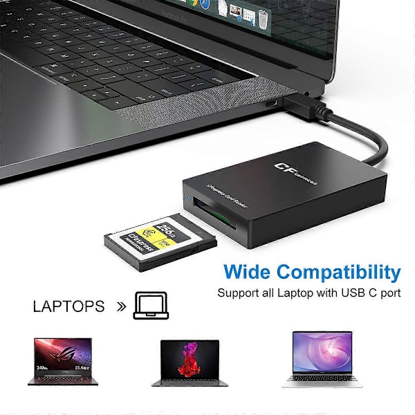 CFexpress Type B -kortinlukija USB3.1 Gen2 Type C -kortinlukija