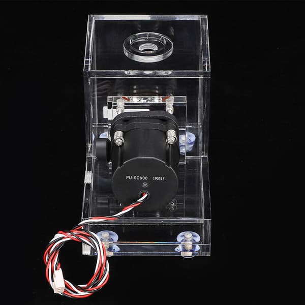 Transparent PC Vannpumpe med Akryl Kjøletank - 600L/T