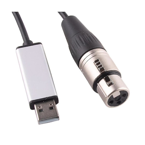 Computer USB til XLR hovedinterface DMX512 DMX 512 RS485 kontrol seriel port adapter konverter kabel