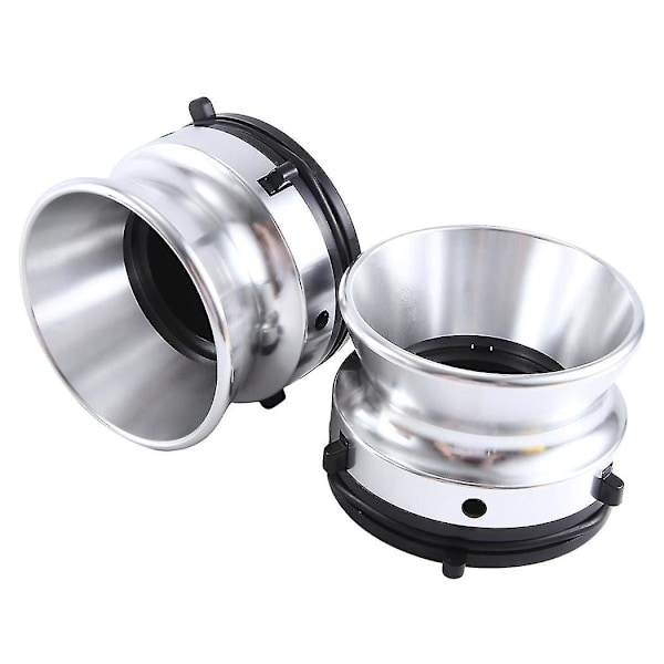 1 par navadaptere, profesjonell polert aluminiumslegering, 10-tommers åpner for Studer Revox For For (sølv)