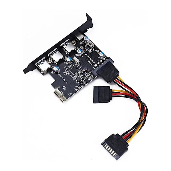 4-portin USB3.0 Type-C PCIe PCI-e laajennuskorttisovitin Typea Extender -kortti