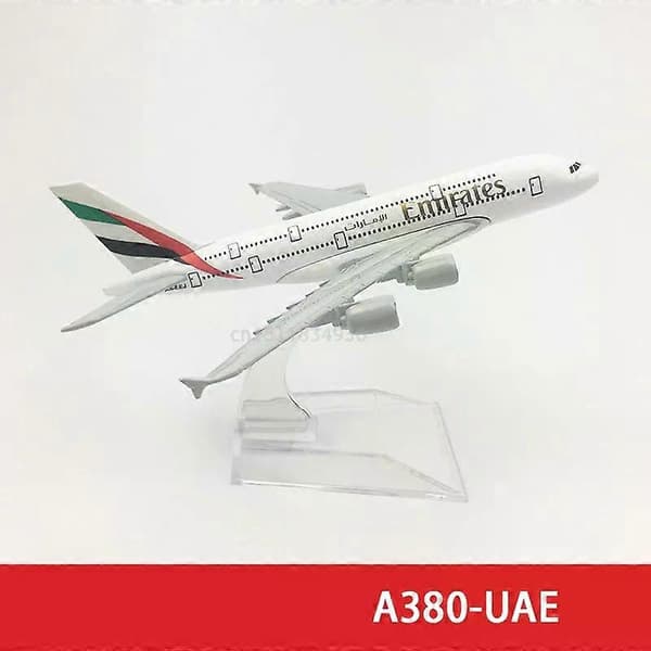 6 tommer 15 CM A380 A350 A330 A320 Concorde Støbt Flymodel Til Gaveindsamling A380 UAE