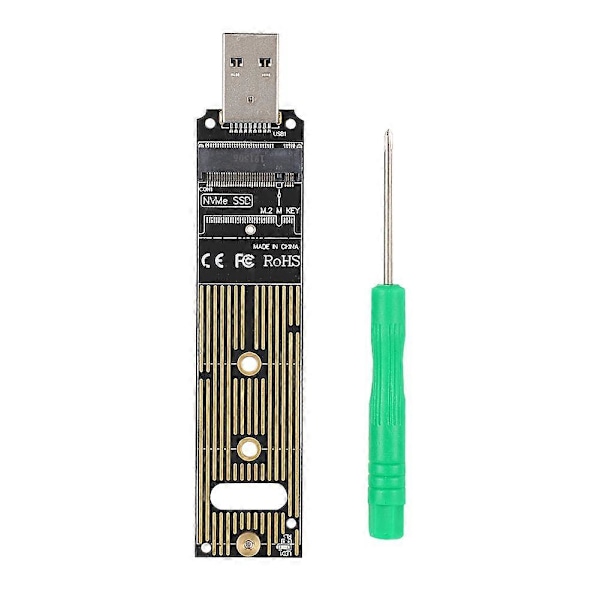 JMS583 M.2 NVME till USB3.0 Mobil Riser-kort för PCI E (KEY M) M.2 NVME SSD Expansionskort YEMMA