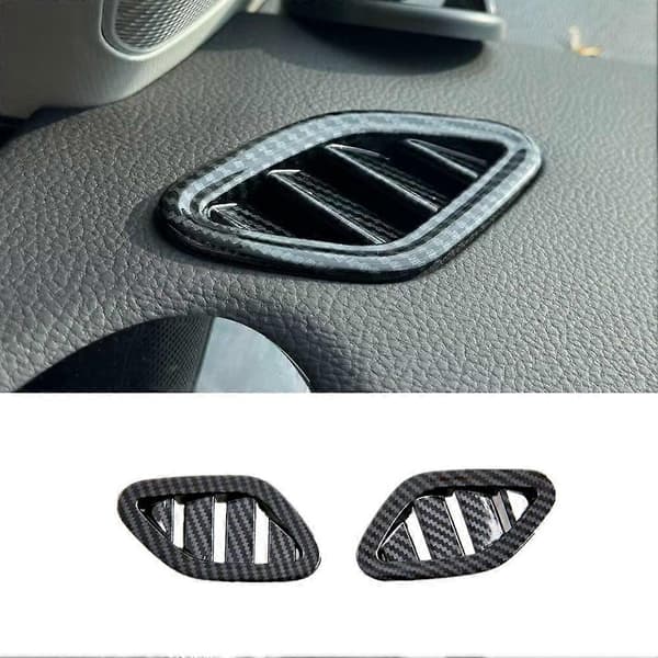 For MG ZS 2024 Bil Dashbord Side Luftuttak Ventil Deksel Dekorativ Trim Interiør Tilbehør Carbo