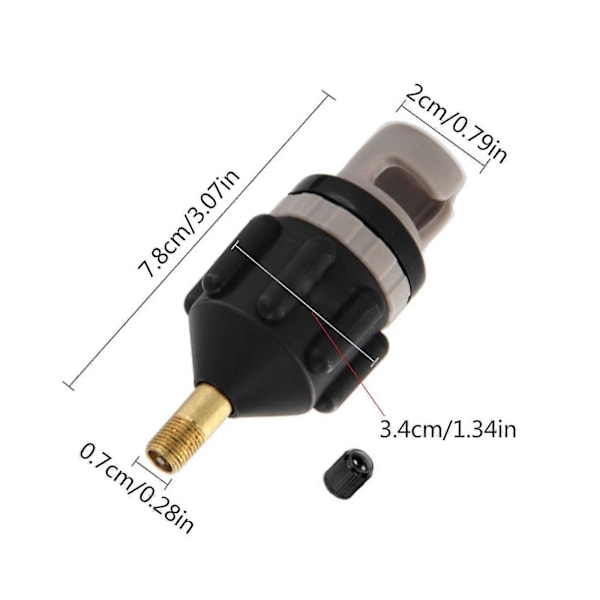 Sup Luftpumpe Adapter Oppustelig Paddle Gummibåd Kajak Luftventil Adapter Banmo