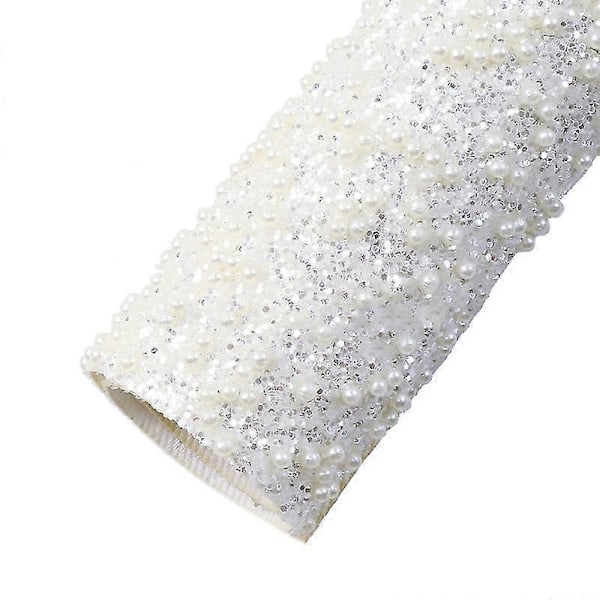 20x33cm Pärlbeströdd Glitter Konstläder Tyg För DIY Handgjorda Hantverk Sömnad Kläder Väskor Dekorations Tillbehör