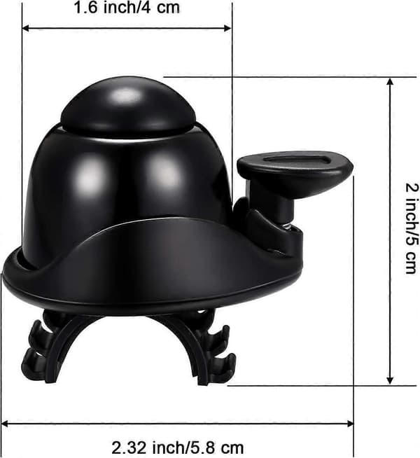 Justerbar cykelklocka - hög ringsignal för säkerhet