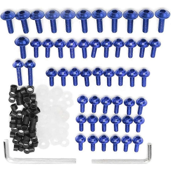 158 Dele Motorcykel Kåbe Bolt Kit, Fikseringsclips Skrue Motorcykel Karosseriskruer Kåbe