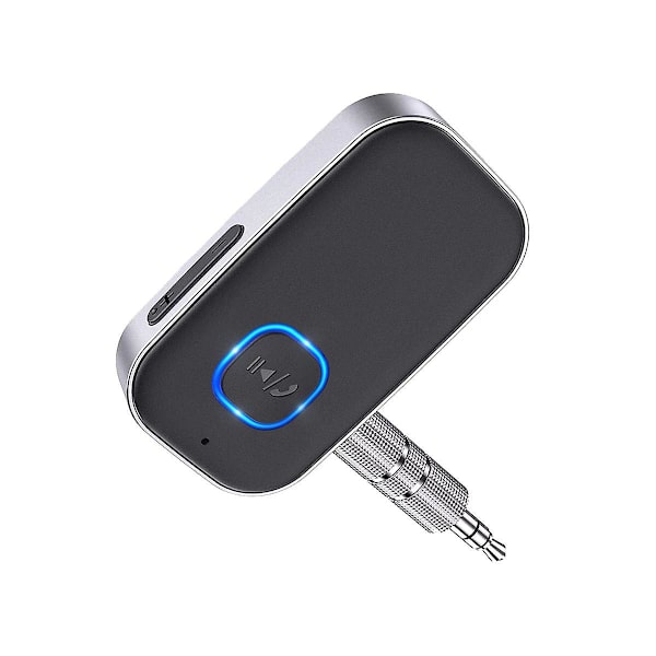 Bluetooth 5.0 modtager til bil, støjreducerende Bluetooth AUX-adapter stereo/kablede hovedtelefoner/hånd