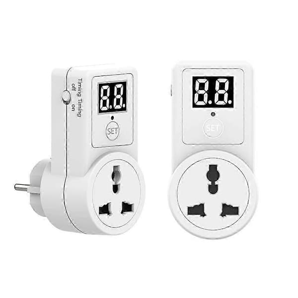 Europæisk Standard Timer Stik Funktionel LCD Digital Timer Stik EU Stik