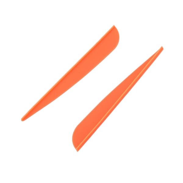 100 stk. Pile Spidser 4 Tommer Plastik Fjeder Fletning Til DIY Bueskydning Pile (sort & orange)