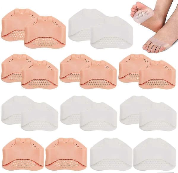 10 Par Metatarsalputer, Gel Fotputer Forfotputer Beinpute Pustende
