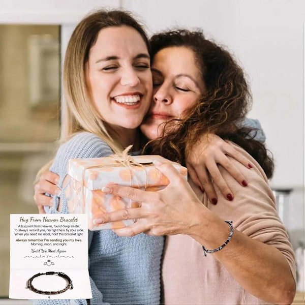 Hug from Heaven Armbånd til Kvinder Morse Code Armbånd Justerbart Inspirerende