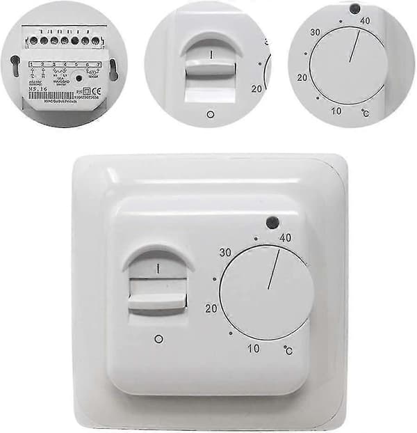 Manuel Elektrisk Gulvvarmetermostat Med Ac 220v 16a Probe, Mekanisk Gulvvarmetermostat Controller