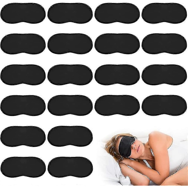 Sovmask 30 st Ögonmask Siden Sovmask Ögonbindel För Kvinnor Män, Bärbara Sovglasögon Med Elastiska Band