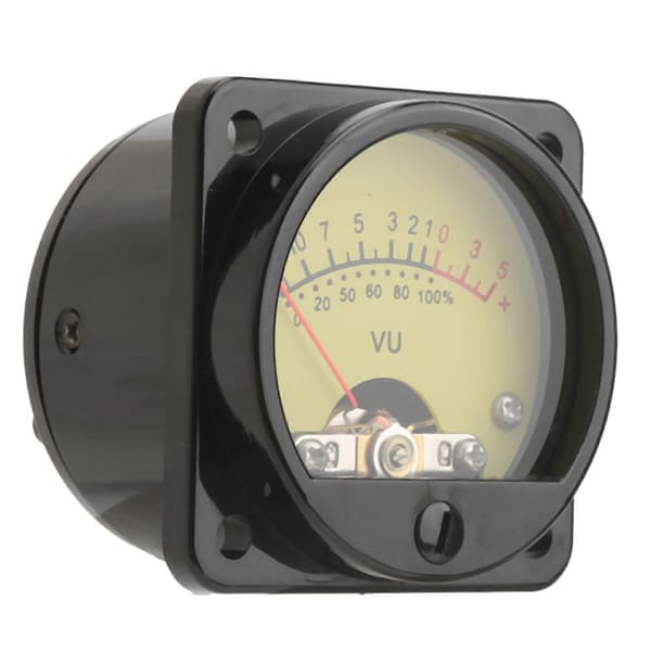 45mm Rund Pointer VU Meter Hoved med LED Baggrundsbelysning Lydniveau Strømtester Del TS?45?Gul DC500uA YEMAA