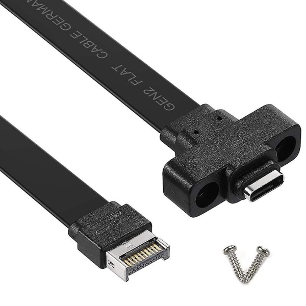 Usb 3.1 E-tyypin ja C-tyypin jatkokaapeli etupaneeliin, gen 2 (10 Gbit/s) sisäinen sovitinkaapelin, mukana