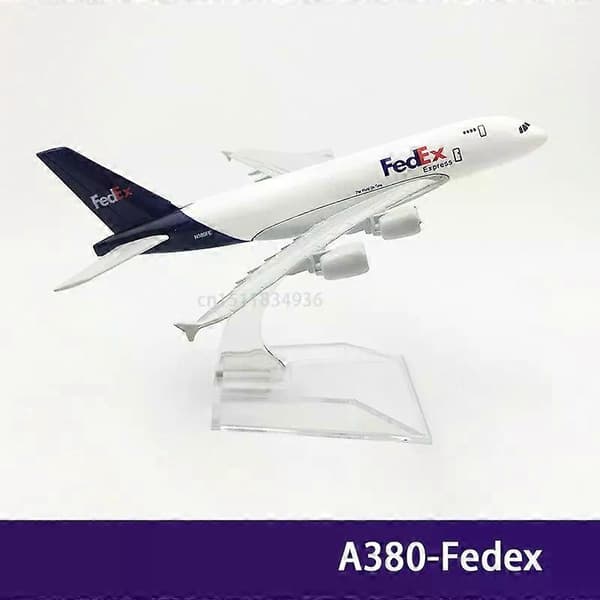 6 tommer 15 CM A380 A350 A330 A320 Concorde Støbt Flymodel Til Gaveindsamling A380 Fedex