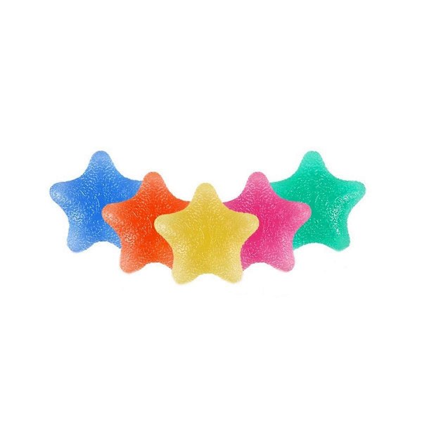 5-uddig Stjärngrepp Boll Handtränare 5-Finger Hot Hand Styrka Elastiskt Grepp