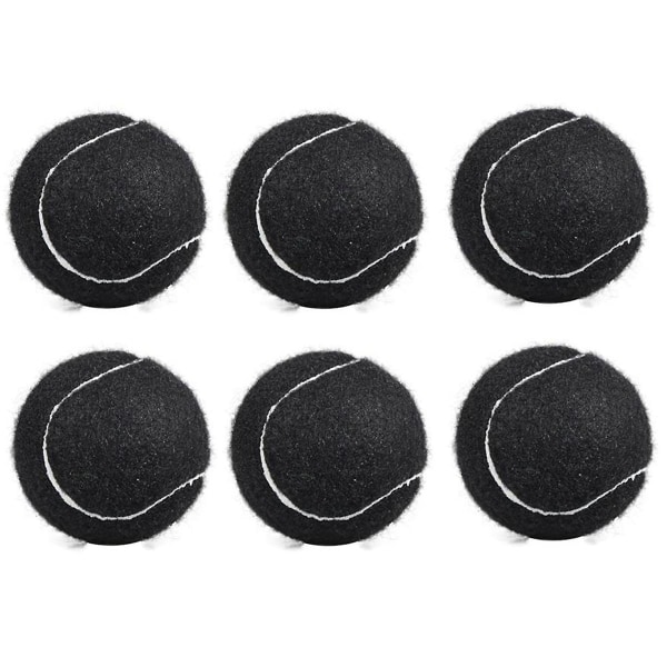 6st Pack Tennisbollar Slitstarka Elastiska Träningsbollar 66mm Damer Nybörjare Träning Tennis