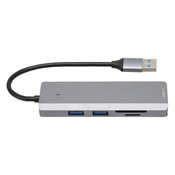 USB Hub 5Gbps 3 USB3.0 Porte Lager- og hukommelseskortlæser Hurtig varmeafledning USB-splitter i aluminiumslegering til PC