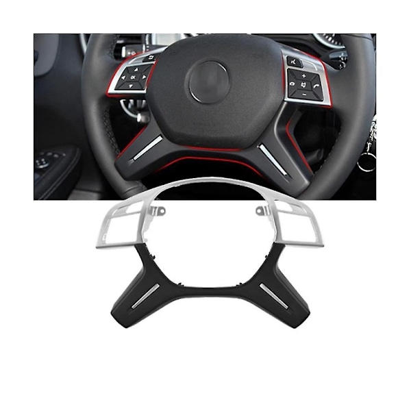 Rattskinnsklädsel för rattpanel, ersättning för C E M Ml Gls G-klass W204 W212 W166 W463 A