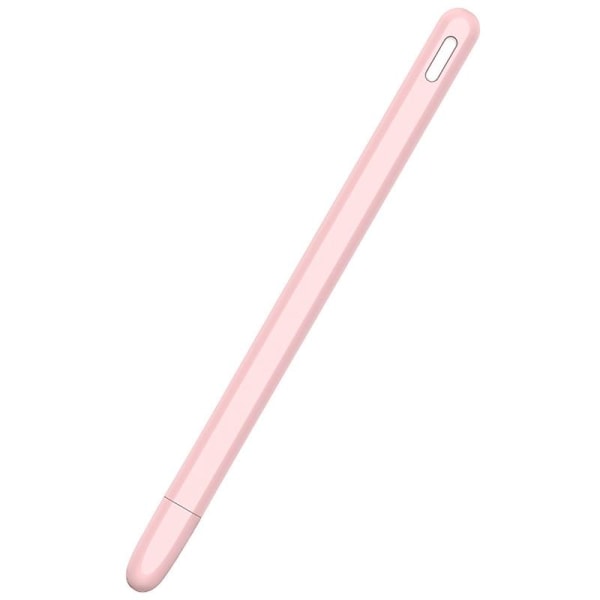 Tablett Touch Stylus Pen Beskyttelsesdeksel for Apple Pencil 2 etuier Bærbar myk silikonpennal Tilbehør rosa