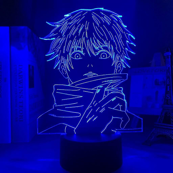 SBSG LED Nattlampa Anime Satoru Gojo Lampa Jujutsu Kaisen LED Nattlampa för Barn Födelsedagspresent Jujutsu Kaisen Satoru Gojo 3D Lampa