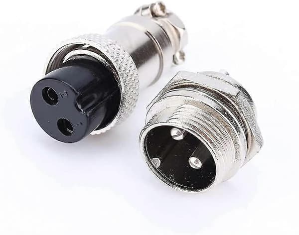 Gx16 Ilmailupistoke 2-nastainen ruuvityyppi