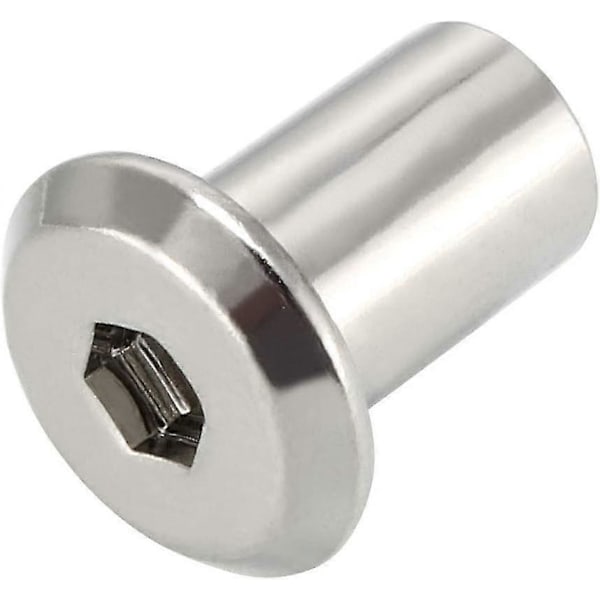M6x12mm Hovedskrue Rivmøtrik Nikkelbelagte Skruer 20 stk, seuais