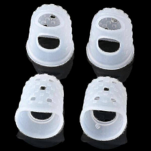 5 st Silikon Fingerspets Skydd Tumskydd Nål Gitarr Ukulele S