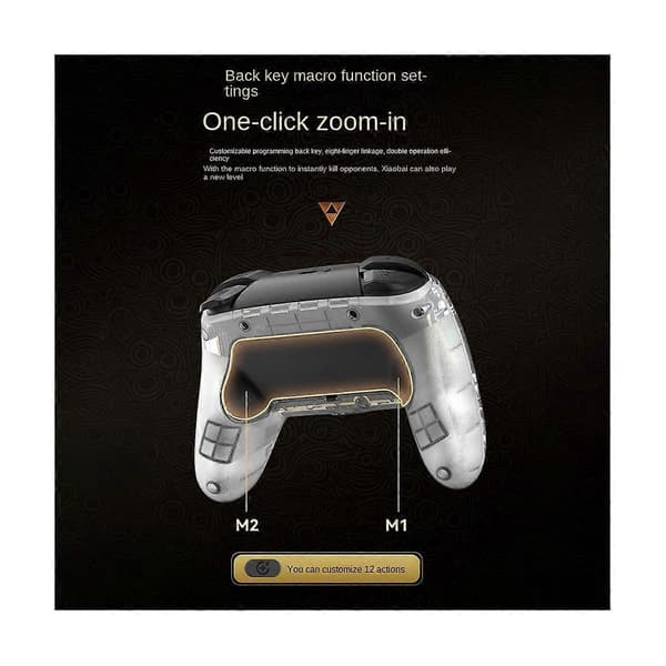 Kontroller for Pro /OLED/Lite/Android/ PC Gamepad med Programmerbare Taster RGB Lys-B