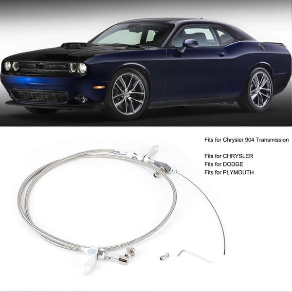 Växellåda Kickdown Kabel Kit Rostfritt Flätat Kick Down Spärr Passar för Chrysler 904