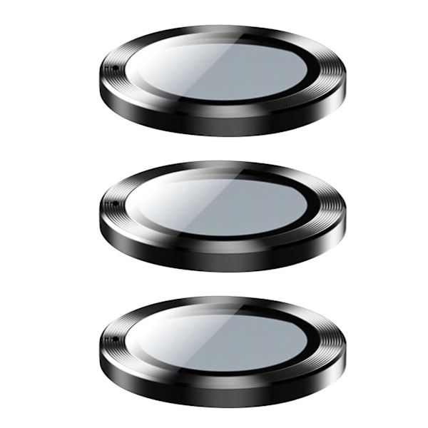 3 stk. Telefon Kameralinse Film CD Korn HD Sort Telefon Kameralinse Beskyttere til IPhone 14 Pro
