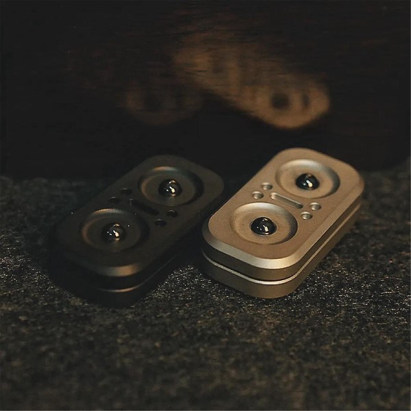 Ugle Fidget Rotate Slider Metal Legetøj til Voksne, Sort