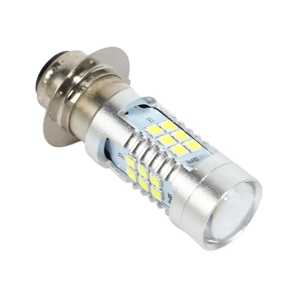 H6 Enkelförgrenad Motorcykel 3030 21smd Led Strålkastare Huvudljuslampa Glödlampa 1200lm Vit 21w