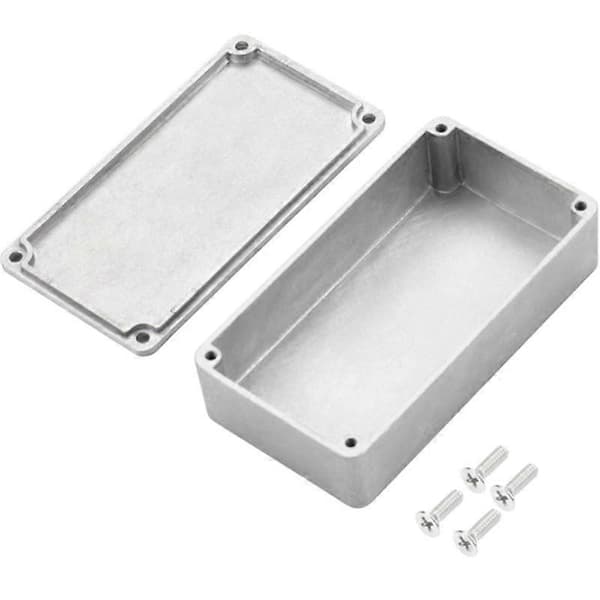 Aluminium Effektbox för Gitarr, Stompbox Effektbox, Borrbar Plast, DIY Gitarrpedal Kit