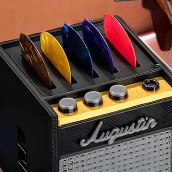 Plektrumhållare Gitarrförstärkare Högtalare Plektrumhållare Retro Gitarrförstärkarmodell för Musiker Gitarrister