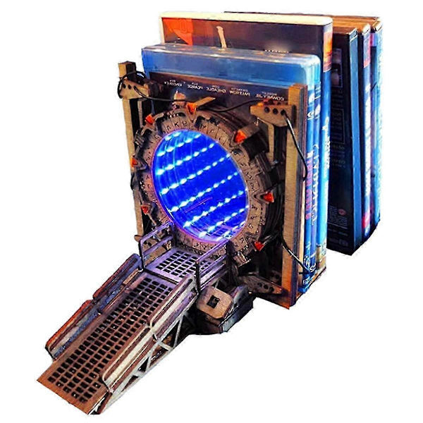 Stargate Bogmærker, Pynt, Bordlamper, Gave, LED-belyst Portal Bogmærker, To-vejs Galaxy Dør