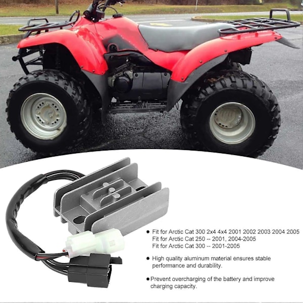 ATV:n jännitteensäädin ja tasasuuntaaja 3530-034 Sopii Arctic Cat 250 300