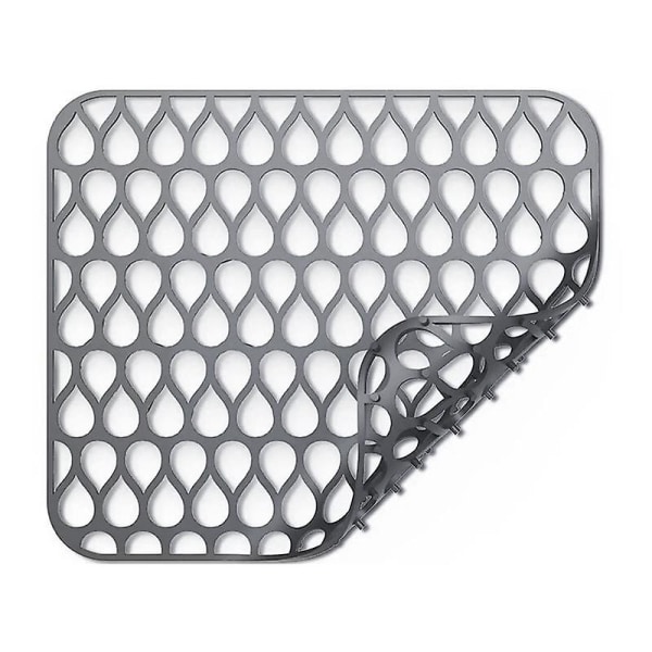 Diskbänksskydd i silikon för kök, hopfällbara halkfria diskbänksmattor för botten av rostfritt stål